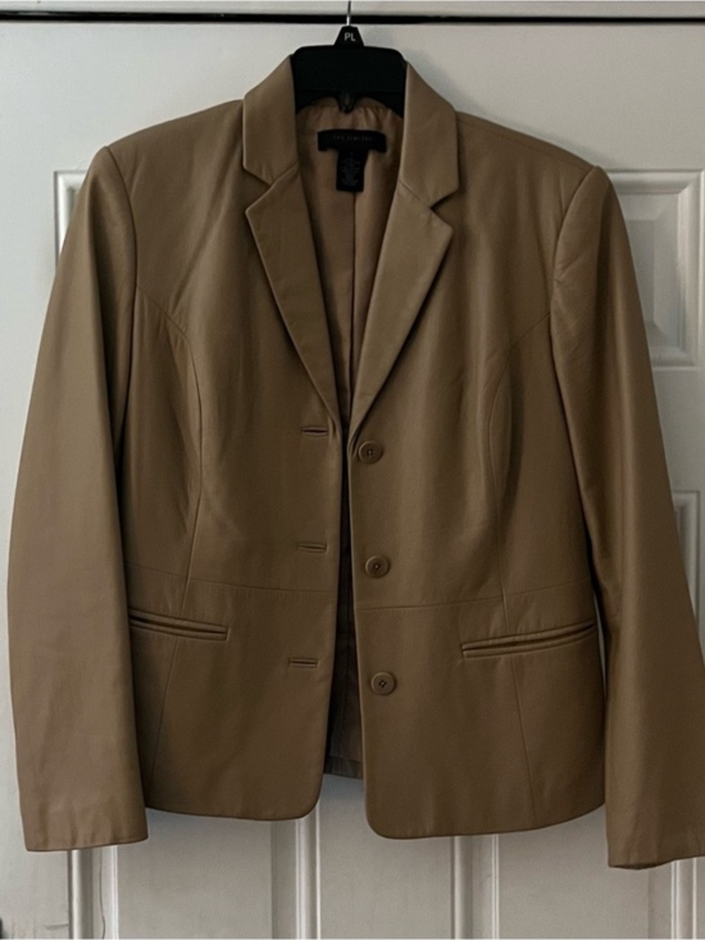 The Limited Women's Tan Leather Blazer Jacket Size 8